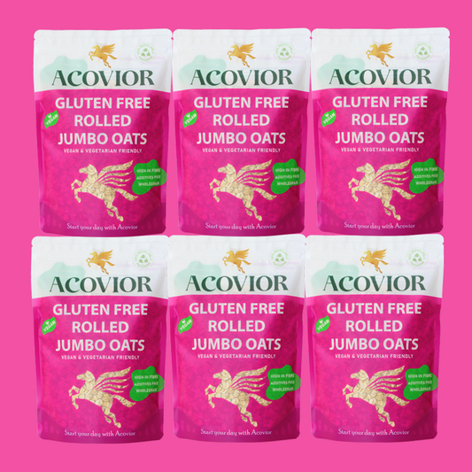 Acovior Gluten Free Rolled Jumbo Oats Bigger Value 6 Pack (6x400g)