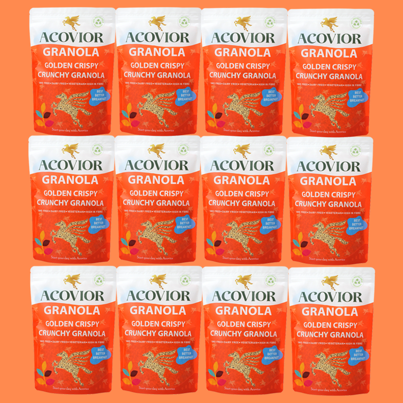 Acovior Golden Crispy Crunchy Granola Family 12 Pack (12x350g)