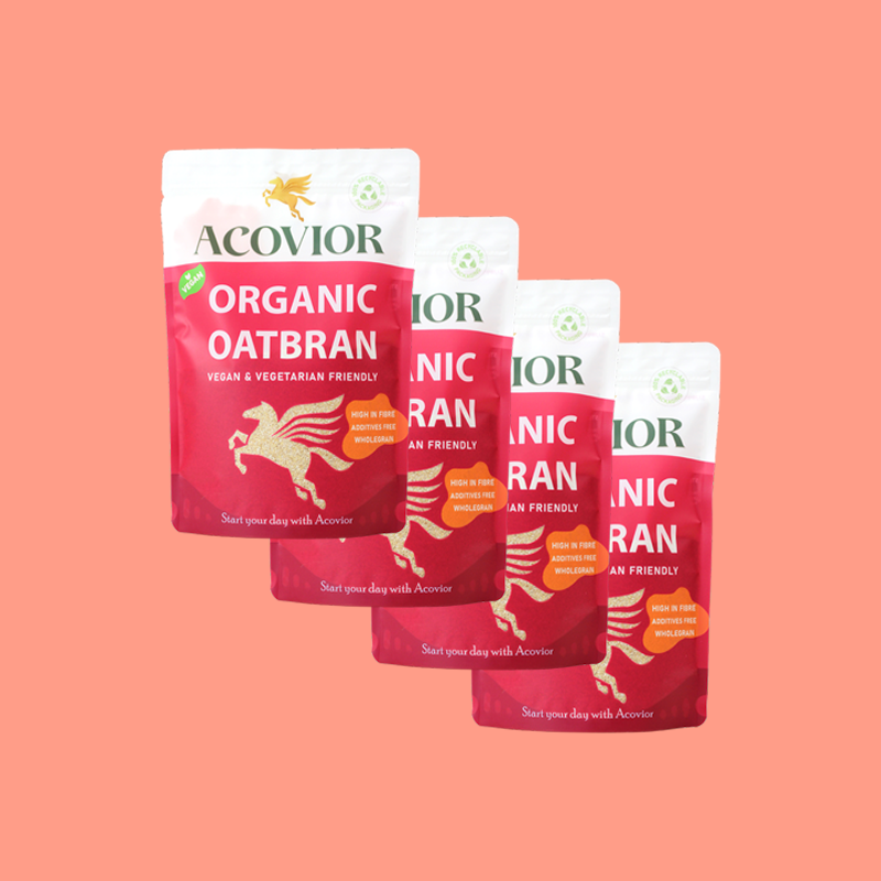 Acovior Organic Oat Bran 4 Pack (4x400g)