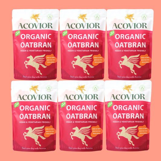 Acovior Organic Oat Bran Bigger Value 6 Pack (6x400g)