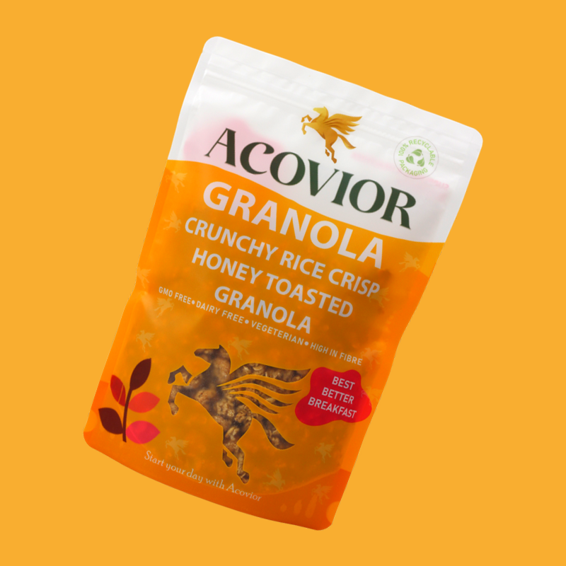 Crunchy Rice Crisp, Rice Crisp & Honey, 100% Whole Grain Oats, prebiotic, granola, plant based, breakfast, weight loss diet, sugar free, healthy breakfast, no added sugar, high in fibre, vegan friendly, plant based, vegan, vegetarian, keto, 100% plant based, planet, source of protein